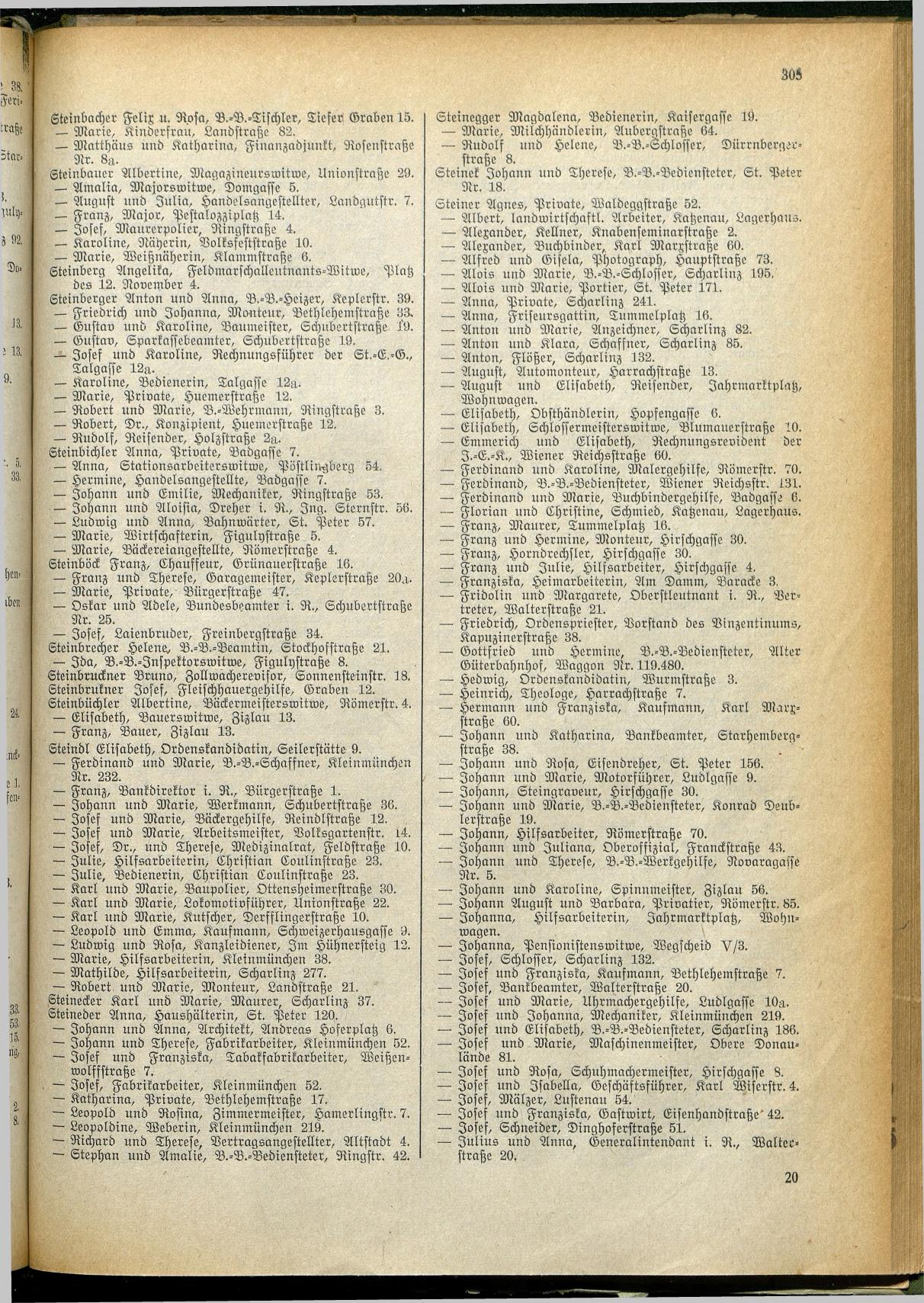Amtliches Linzer Adreßbuch 1928 - Seite 307
