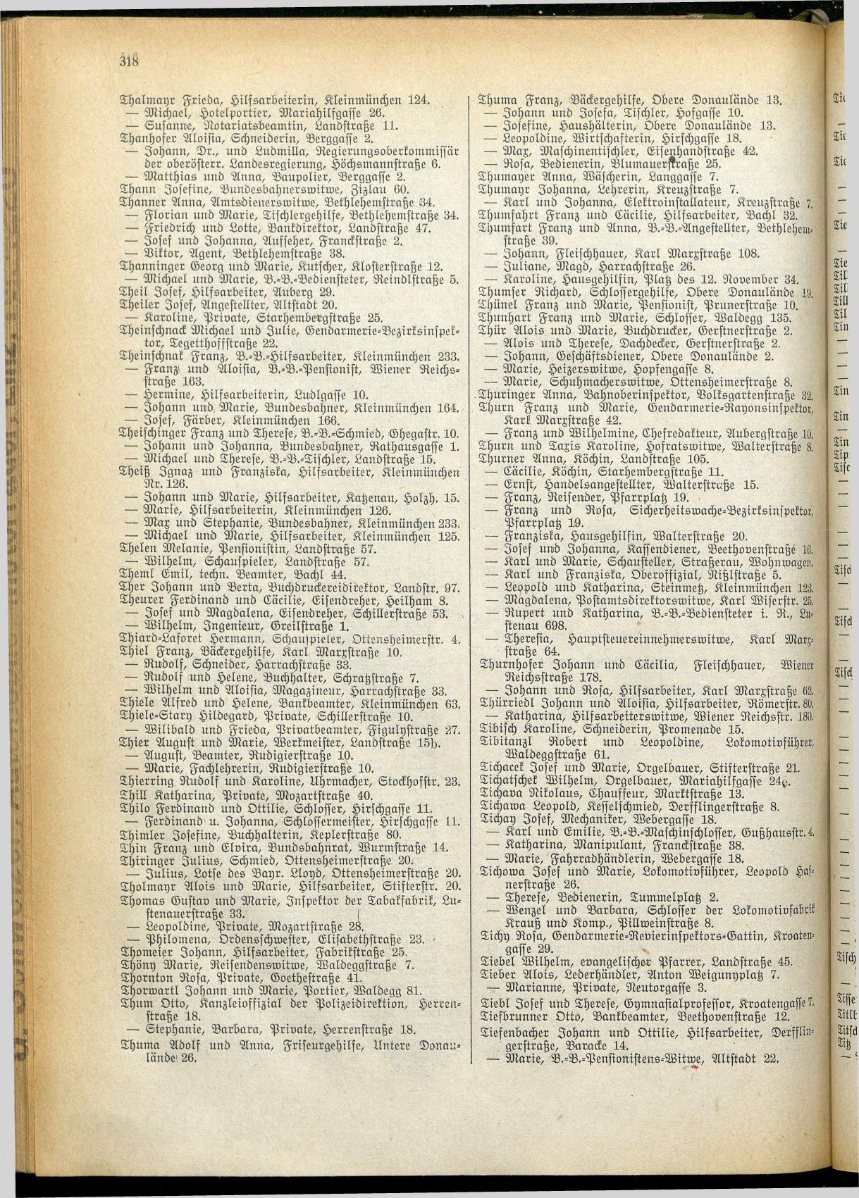 Amtliches Linzer Adreßbuch 1928 - Seite 320