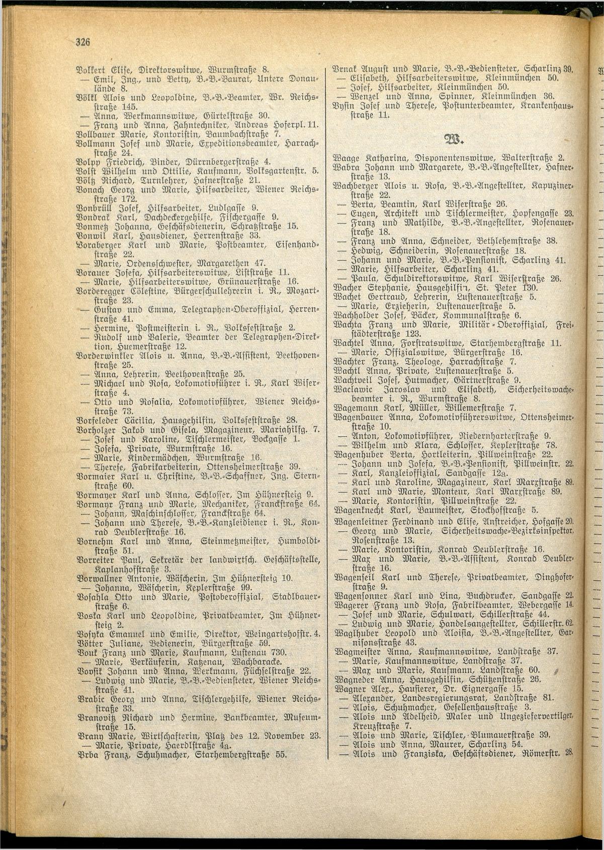 Amtliches Linzer Adreßbuch 1928 - Seite 328