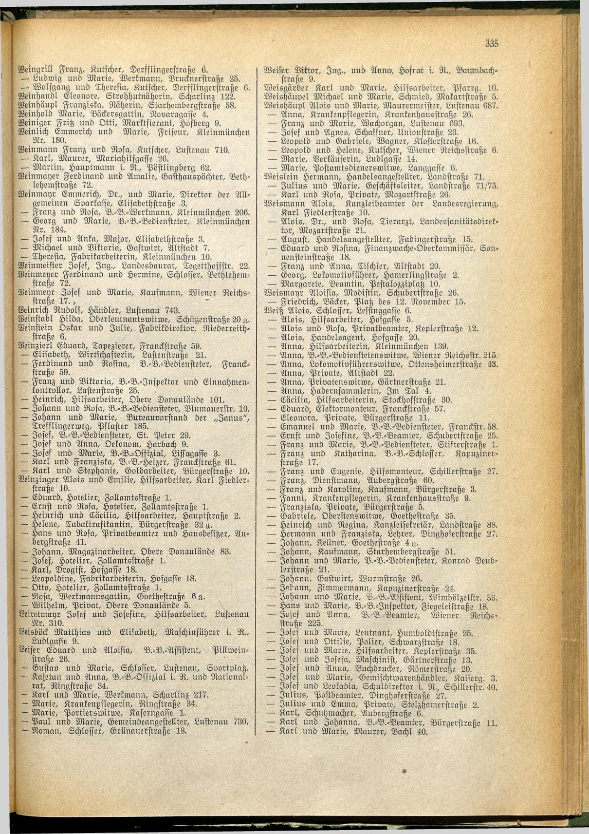 Amtliches Linzer Adreßbuch 1928 - Seite 337