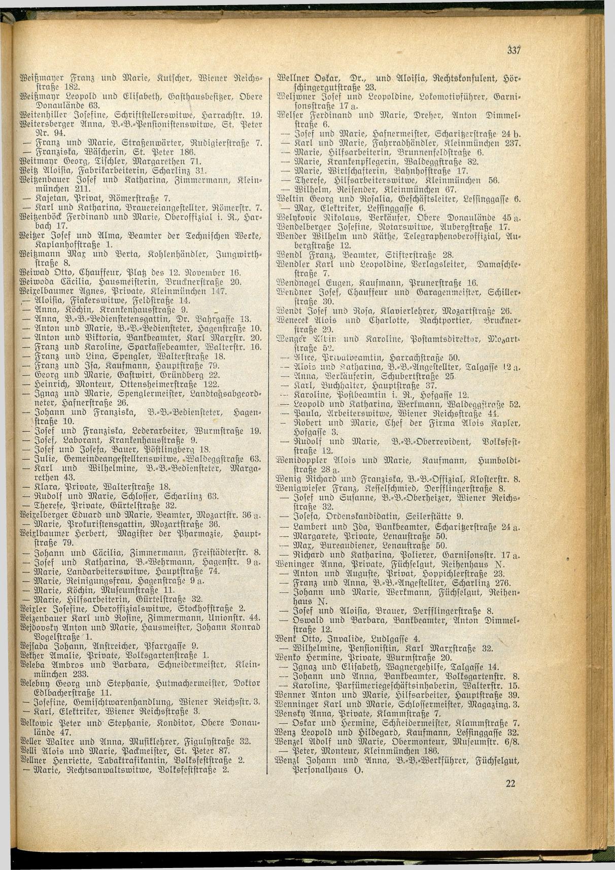 Amtliches Linzer Adreßbuch 1928 - Seite 339
