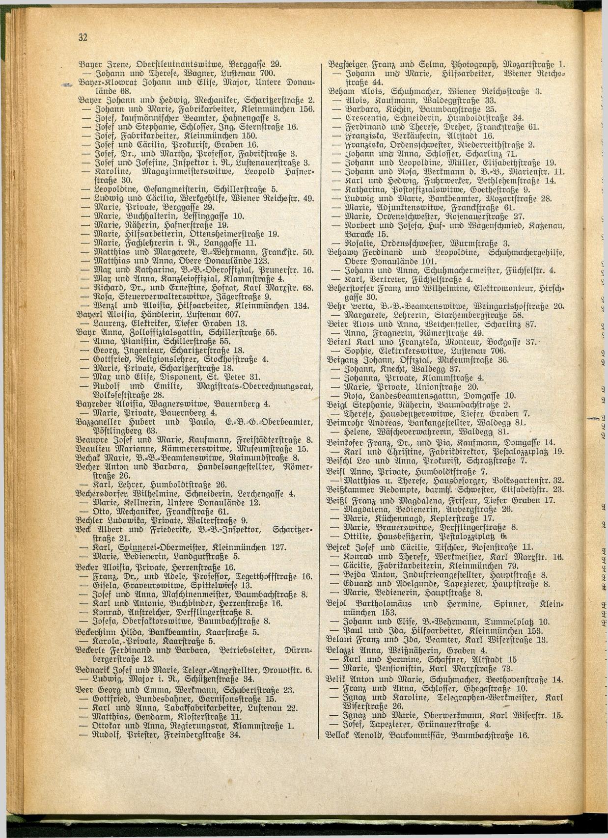 Amtliches Linzer Adreßbuch 1928 - Seite 34