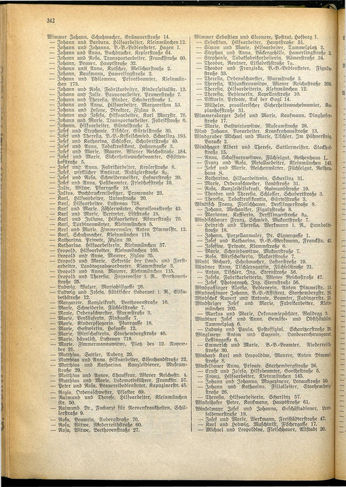 Amtliches Linzer Adreßbuch 1928 - Seite 344