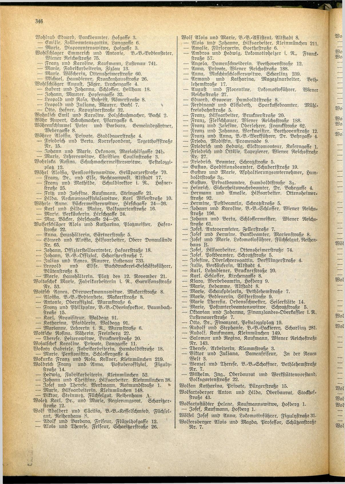 Amtliches Linzer Adreßbuch 1928 - Seite 348