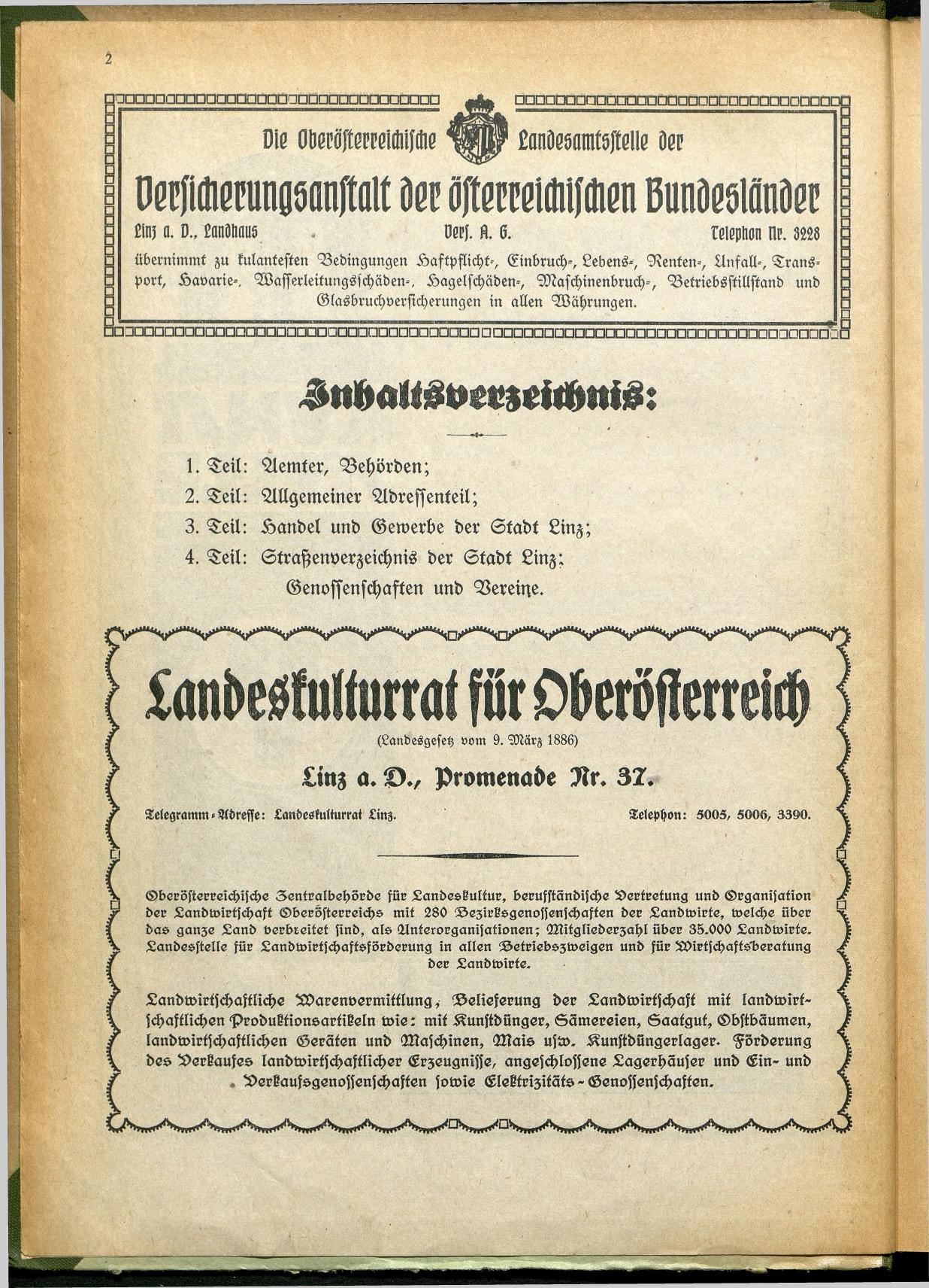 Amtliches Linzer Adreßbuch 1928 - Seite 4