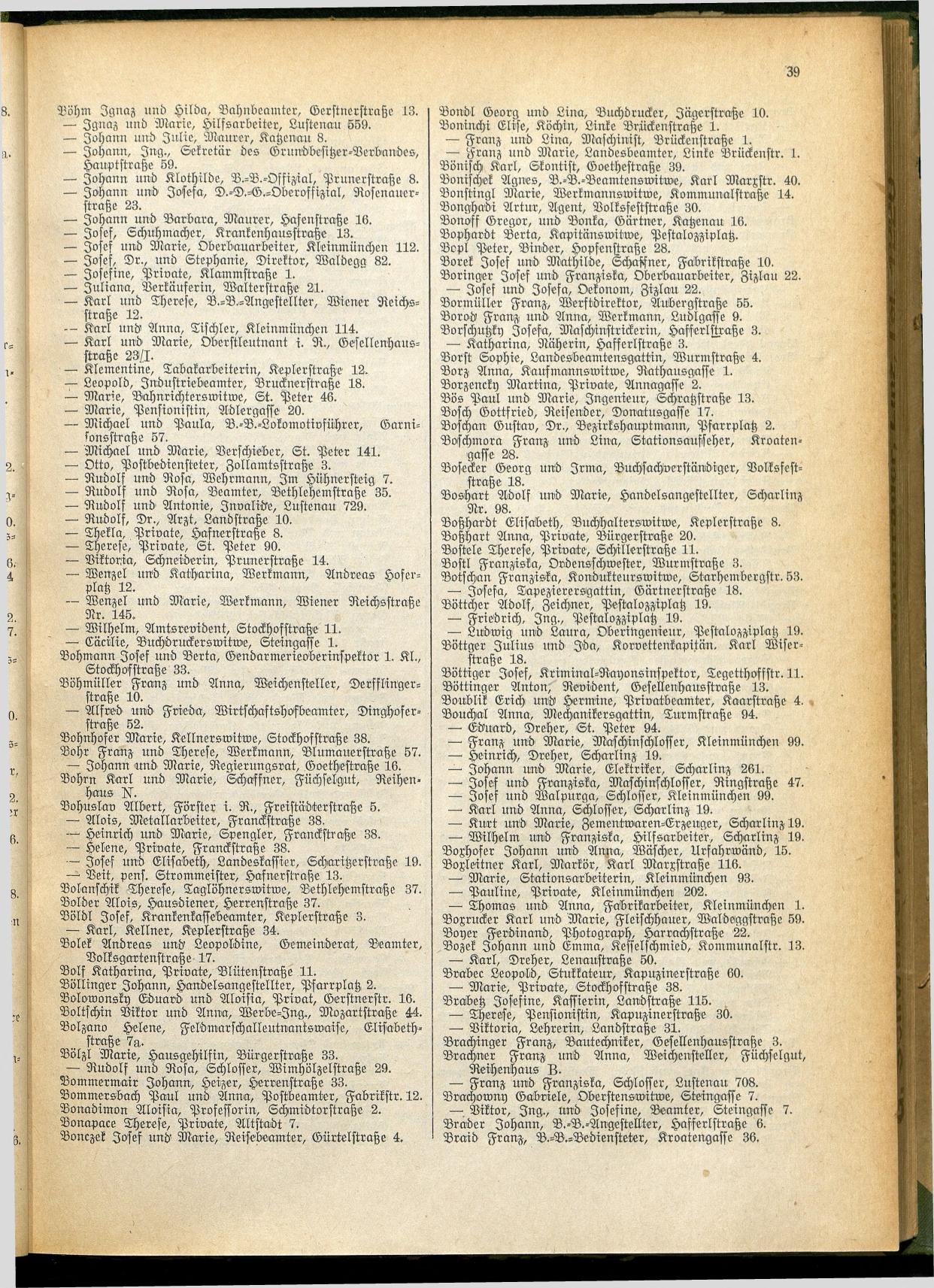 Amtliches Linzer Adreßbuch 1928 - Seite 41