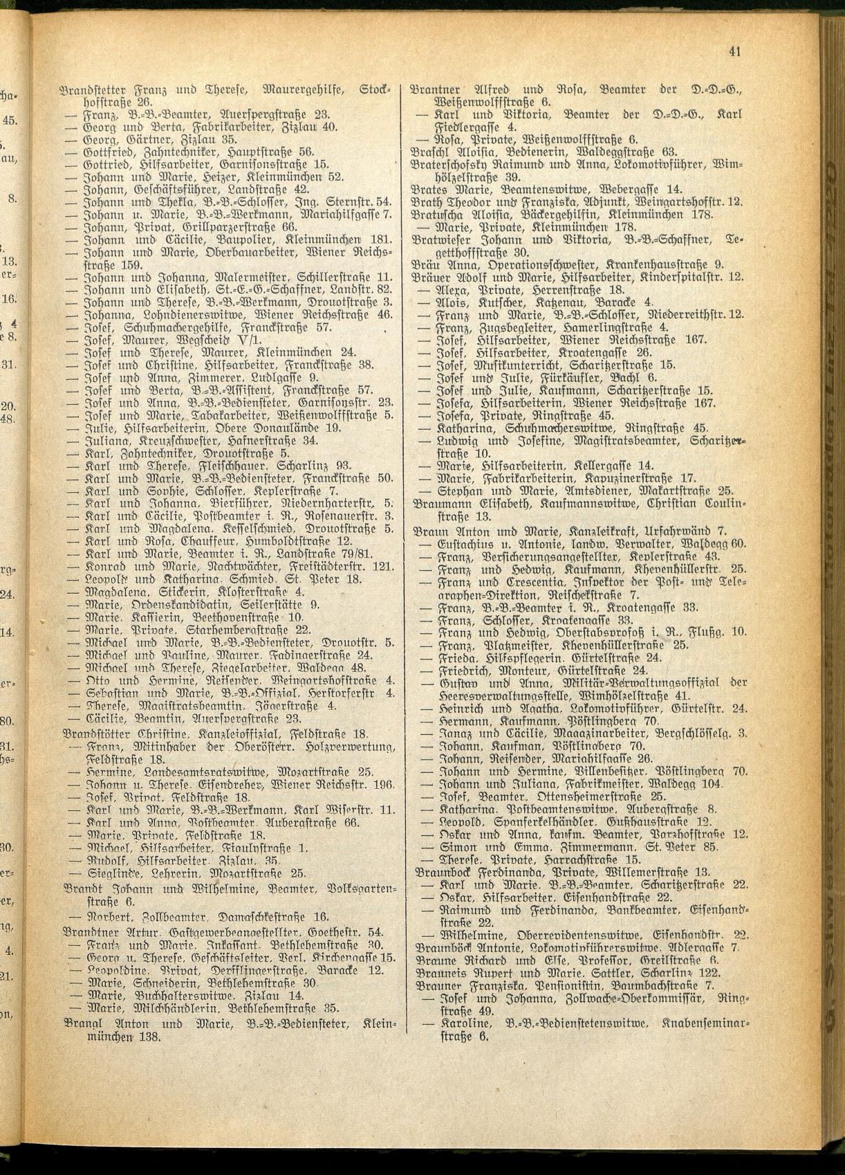 Amtliches Linzer Adreßbuch 1928 - Seite 43