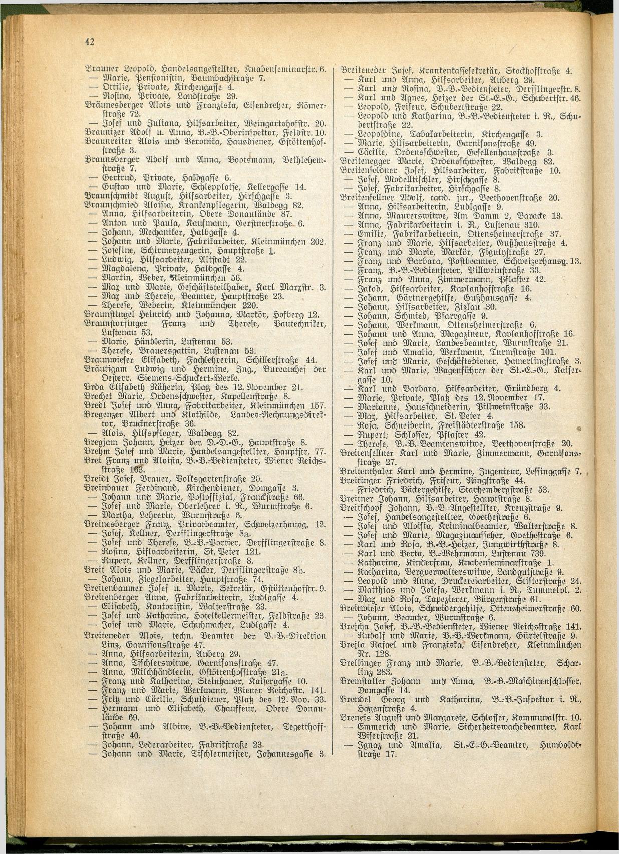 Amtliches Linzer Adreßbuch 1928 - Seite 44