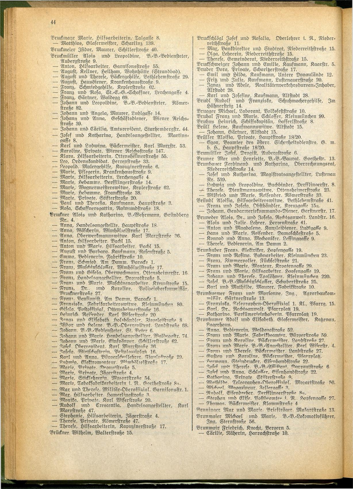 Amtliches Linzer Adreßbuch 1928 - Seite 46