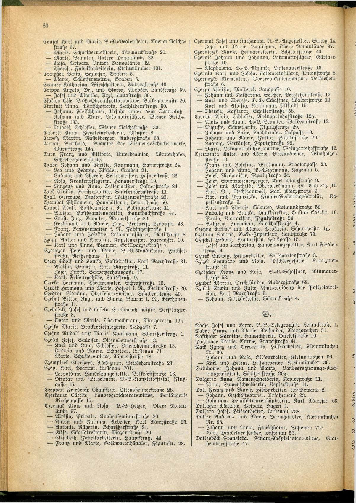 Amtliches Linzer Adreßbuch 1928 - Seite 52