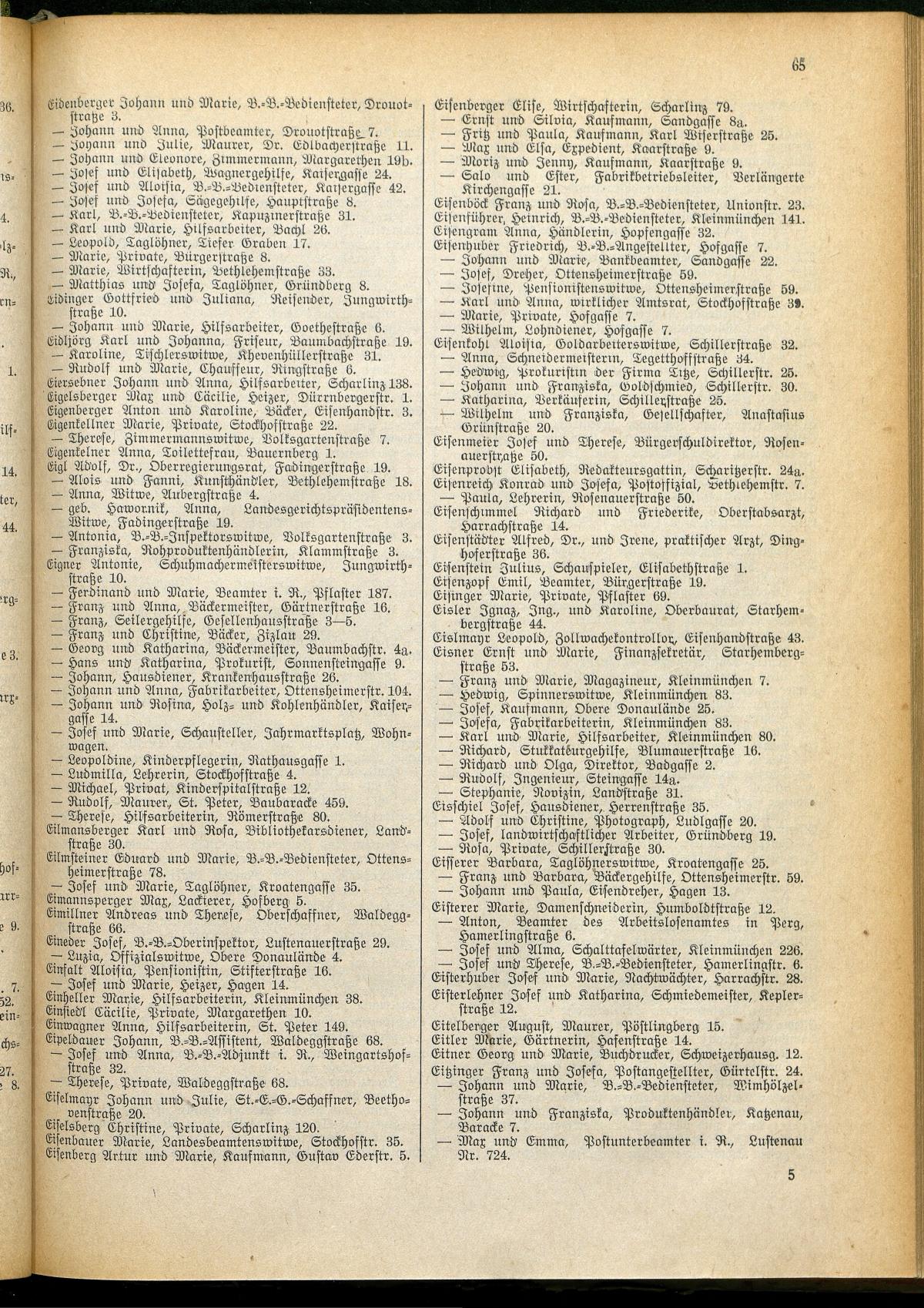 Amtliches Linzer Adreßbuch 1928 - Seite 67