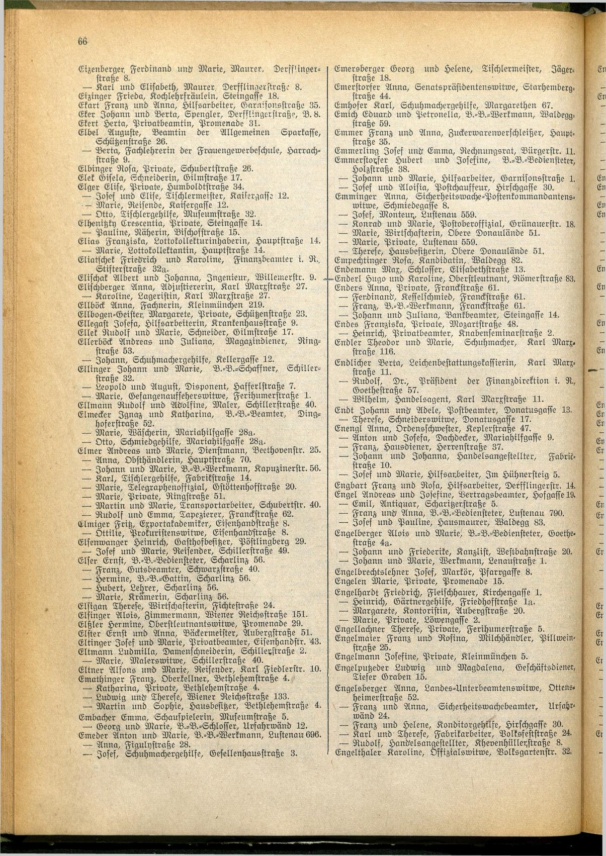 Amtliches Linzer Adreßbuch 1928 - Seite 68