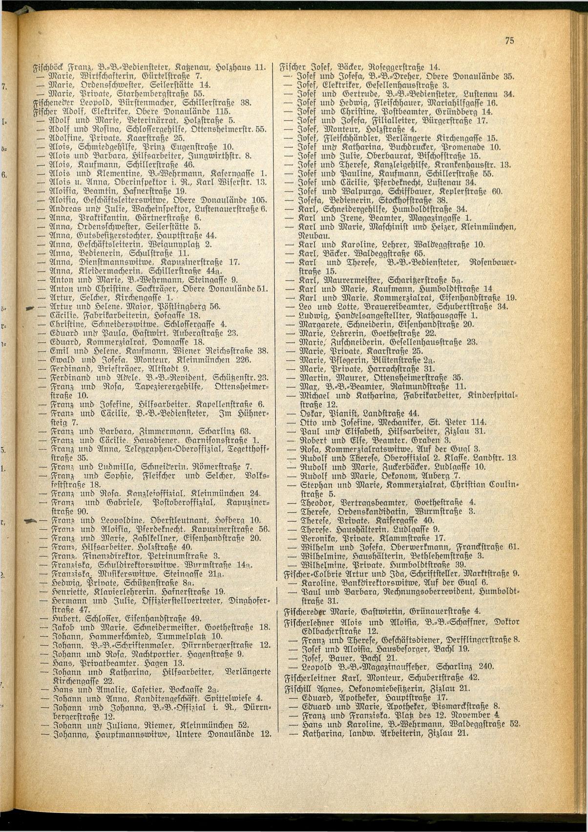 Amtliches Linzer Adreßbuch 1928 - Seite 77