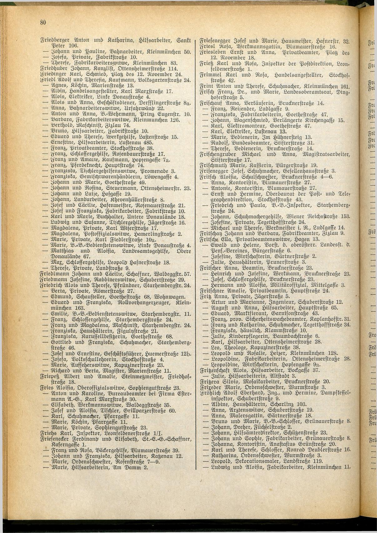 Amtliches Linzer Adreßbuch 1928 - Seite 82