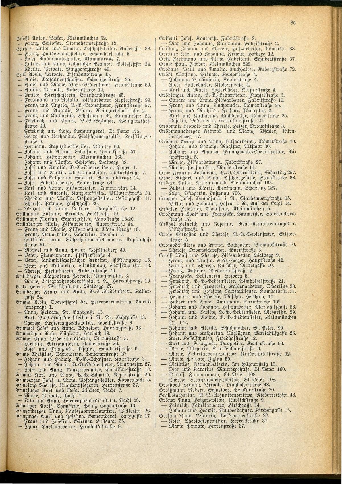Amtliches Linzer Adreßbuch 1928 - Seite 97