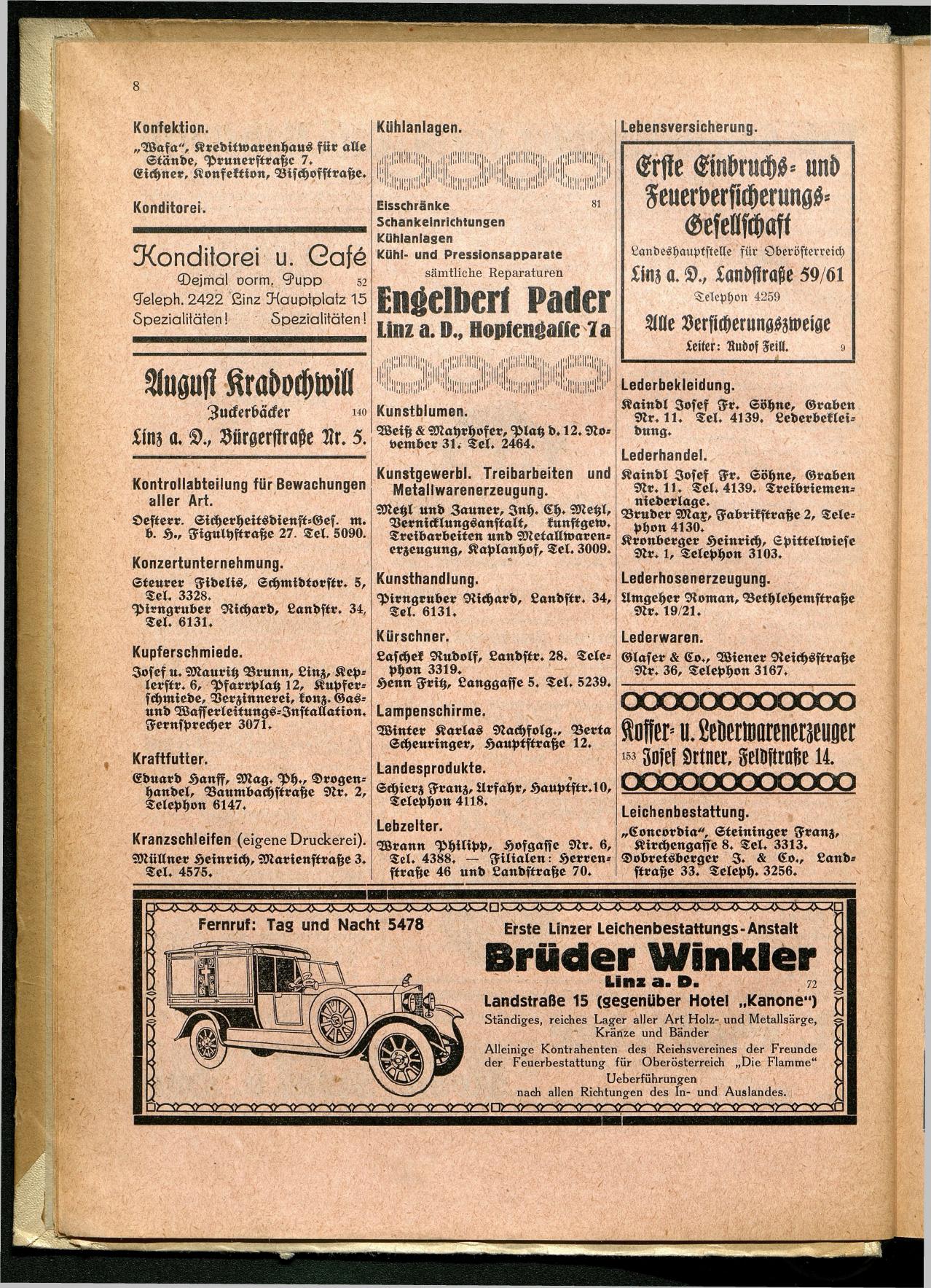 Amtliches Linzer Adreßbuch 1929 - Seite 10