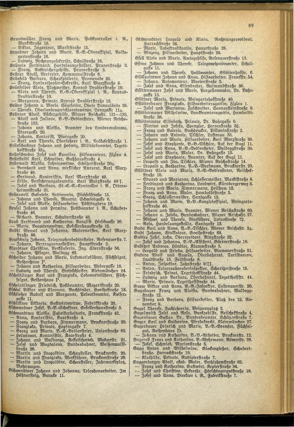 Amtliches Linzer Adreßbuch 1929 - Seite 111