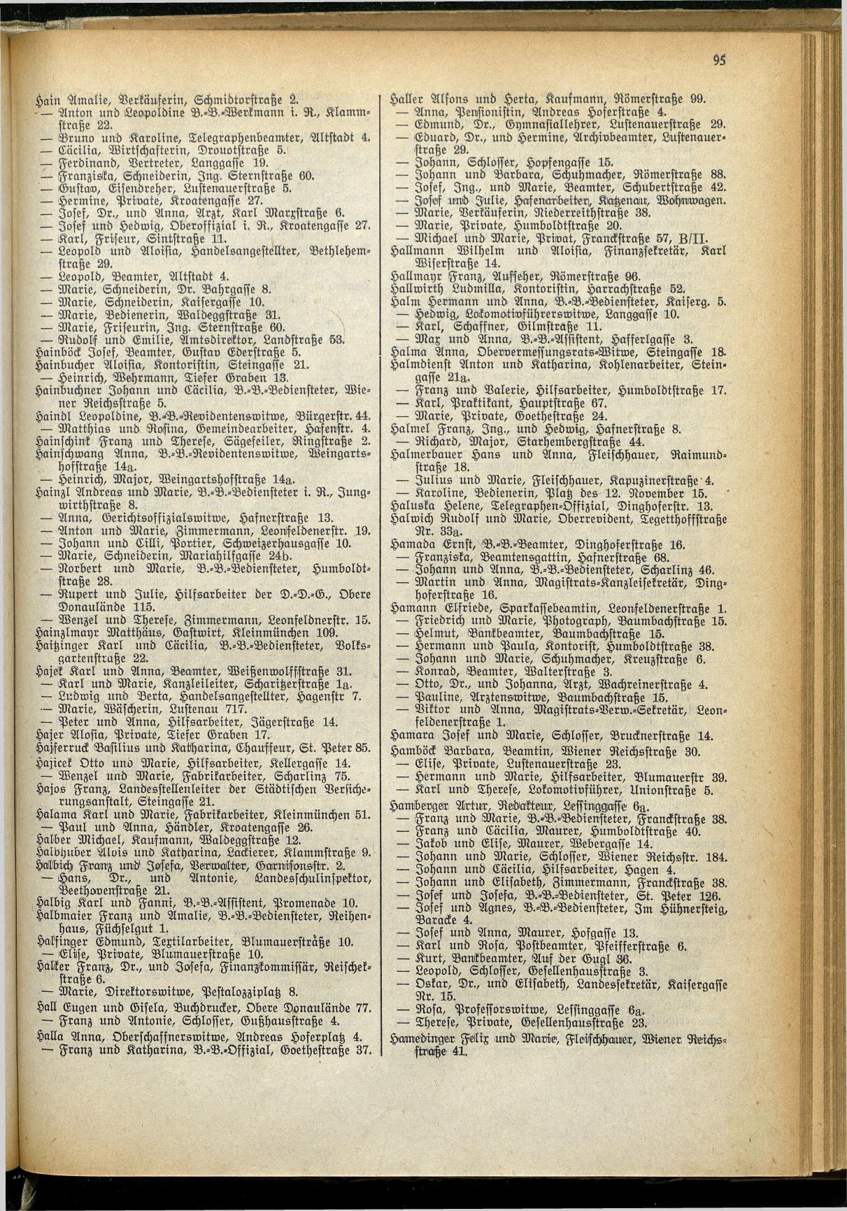 Amtliches Linzer Adreßbuch 1929 - Seite 117