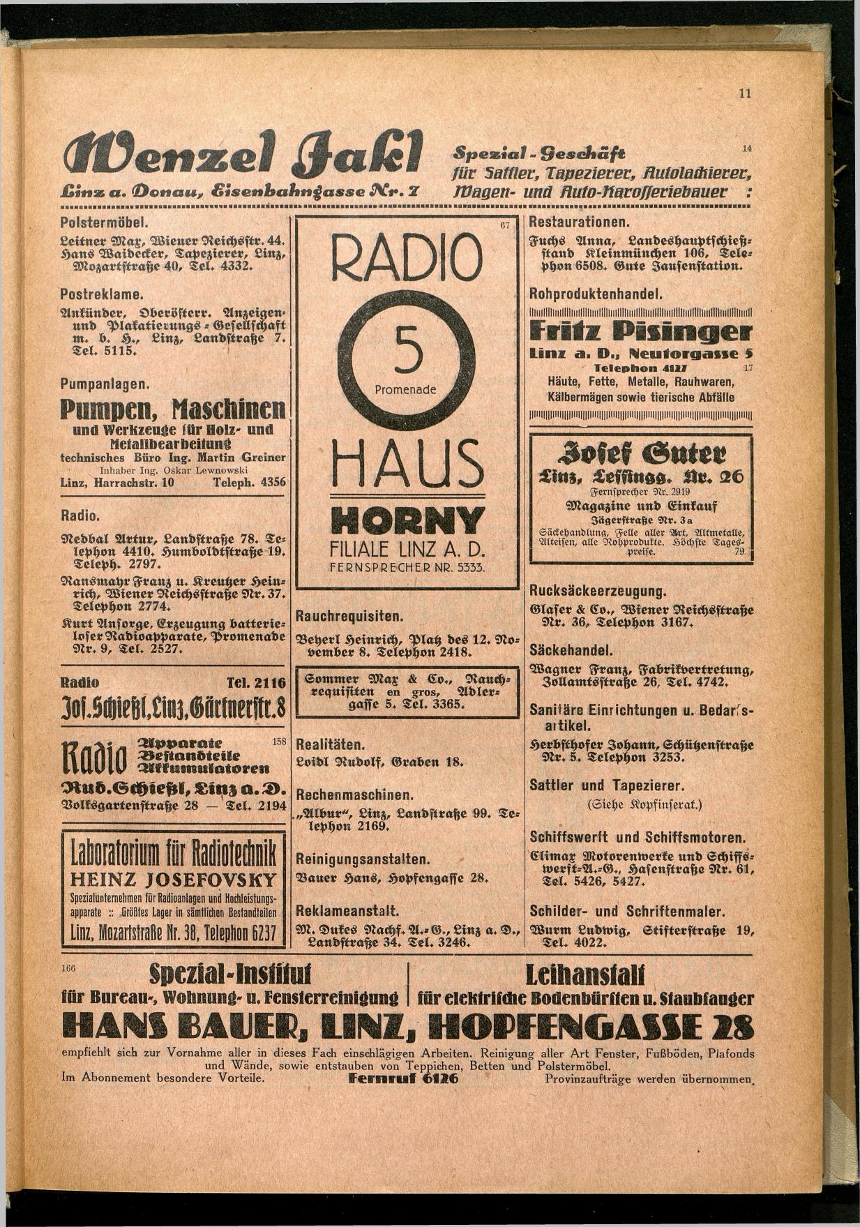Amtliches Linzer Adreßbuch 1929 - Seite 13