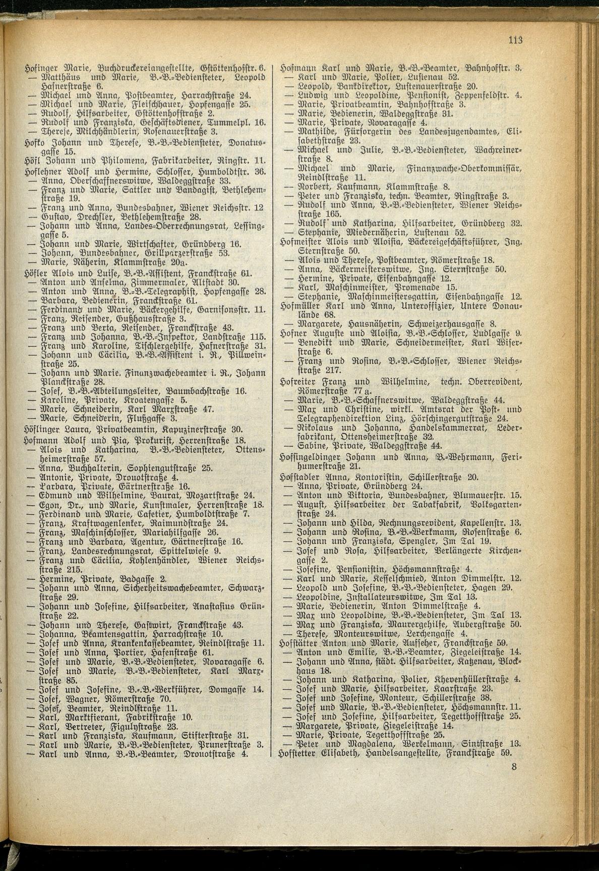 Amtliches Linzer Adreßbuch 1929 - Seite 135