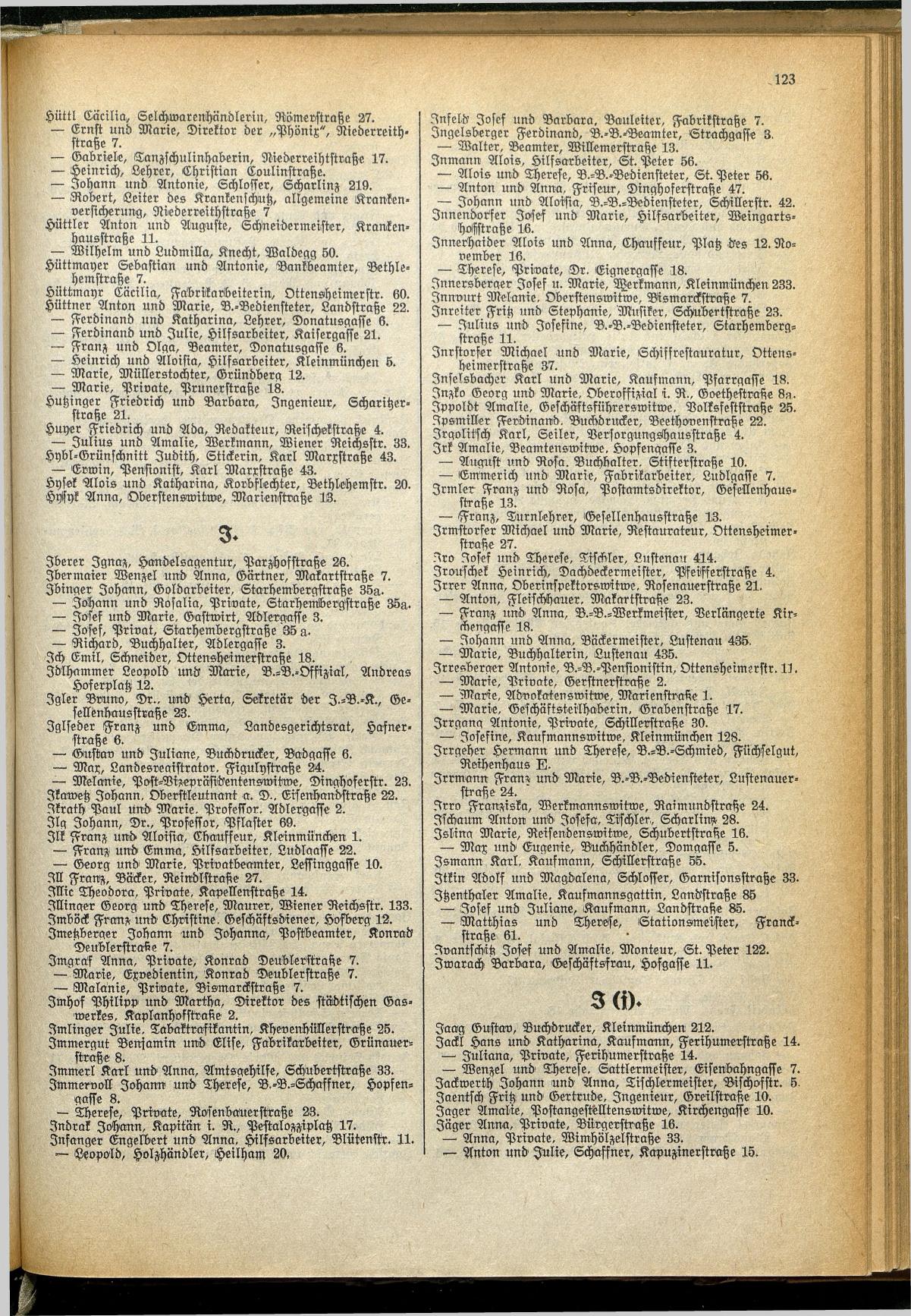 Amtliches Linzer Adreßbuch 1929 - Seite 145