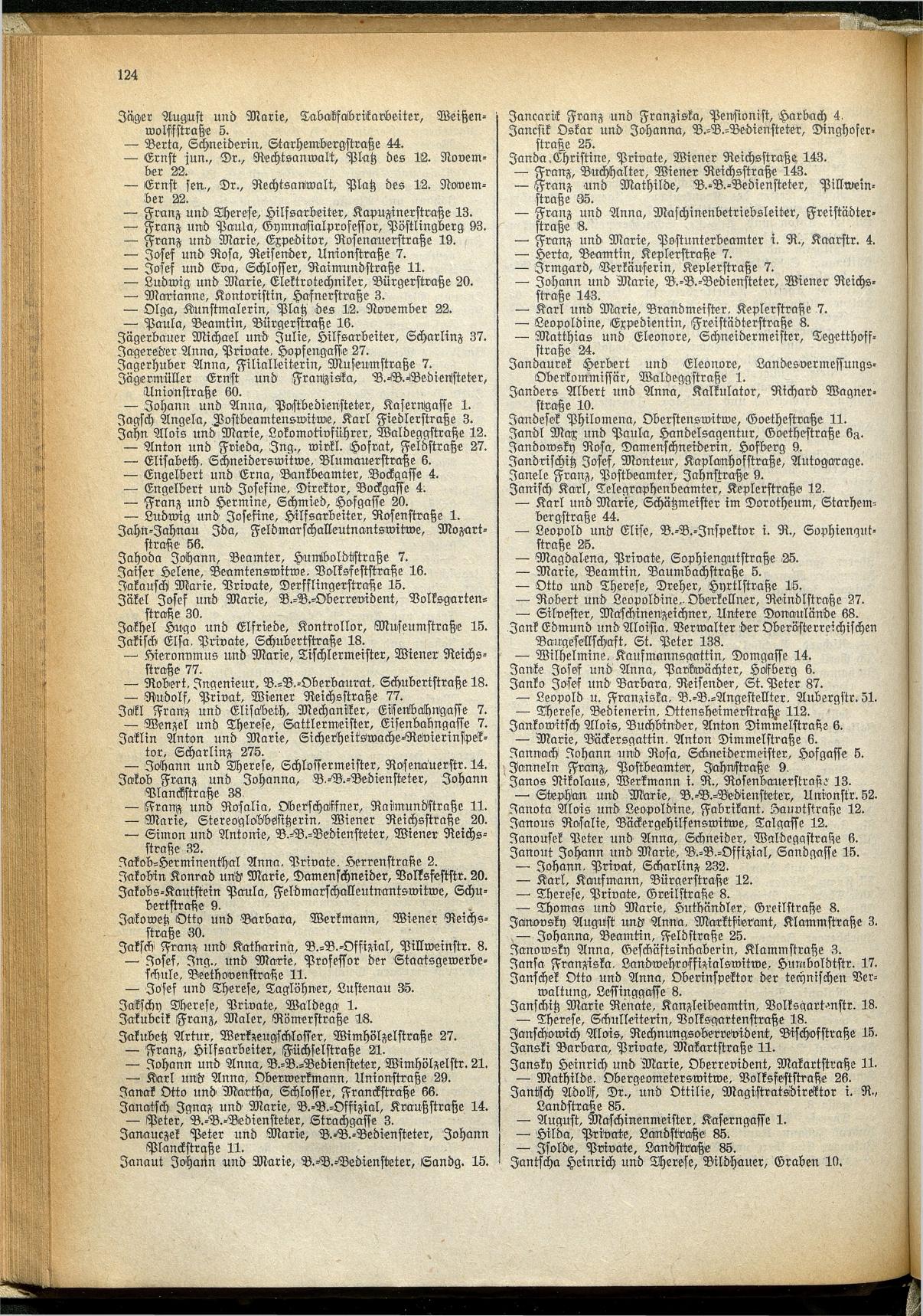 Amtliches Linzer Adreßbuch 1929 - Seite 146