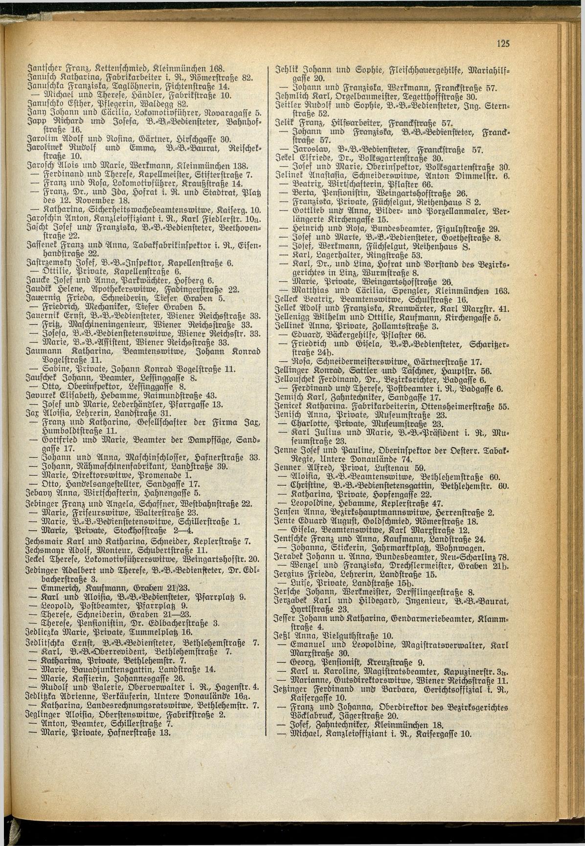 Amtliches Linzer Adreßbuch 1929 - Seite 147