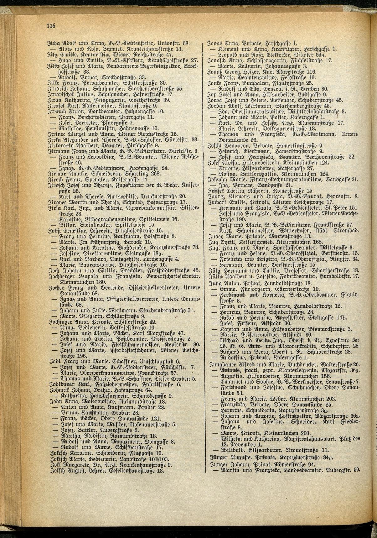 Amtliches Linzer Adreßbuch 1929 - Seite 148