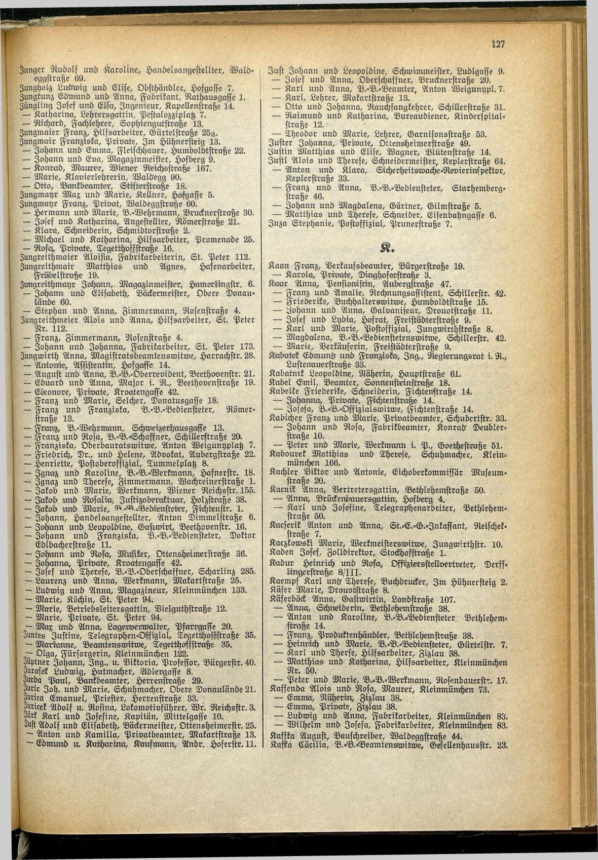 Amtliches Linzer Adreßbuch 1929 - Seite 149