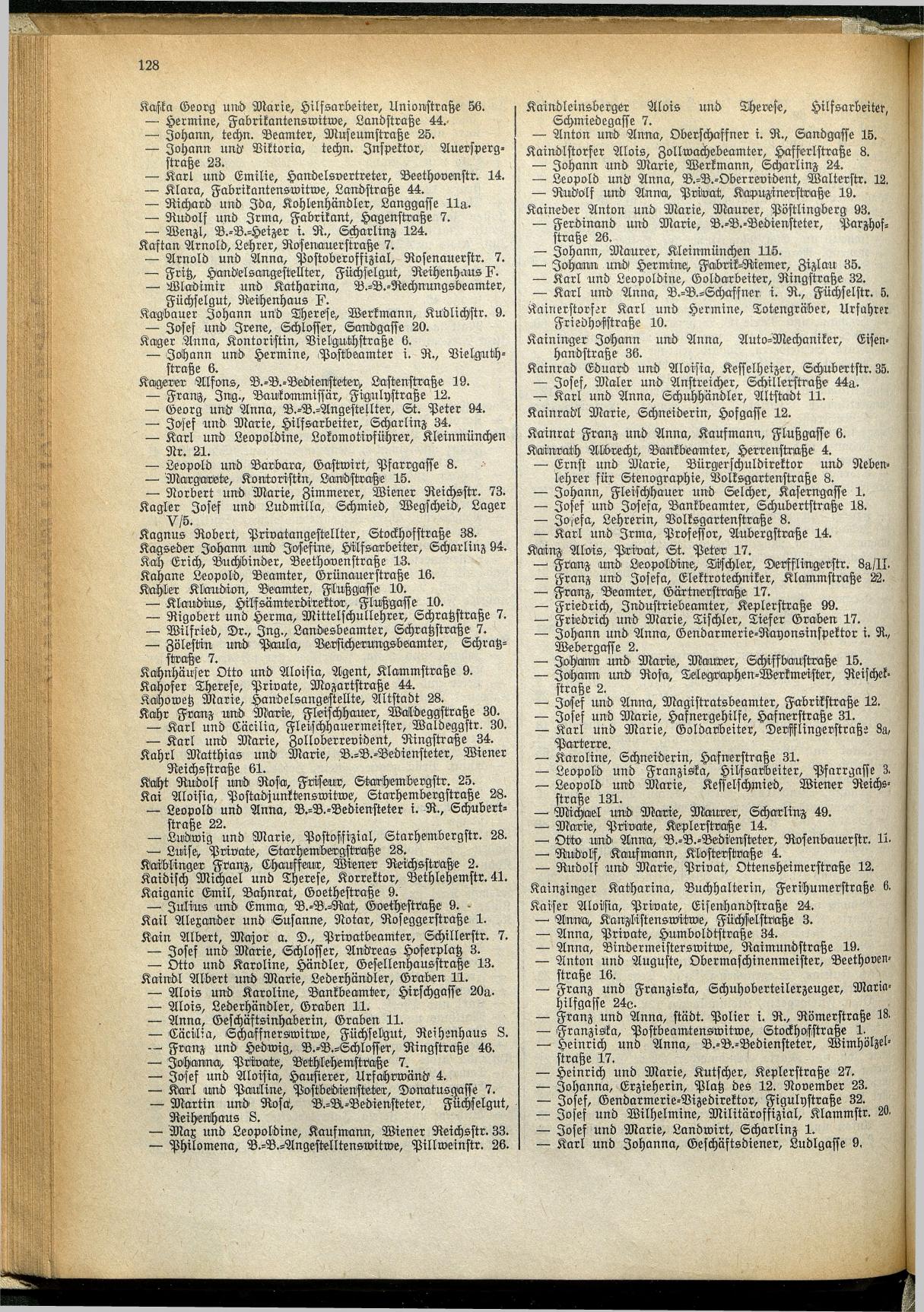 Amtliches Linzer Adreßbuch 1929 - Seite 150