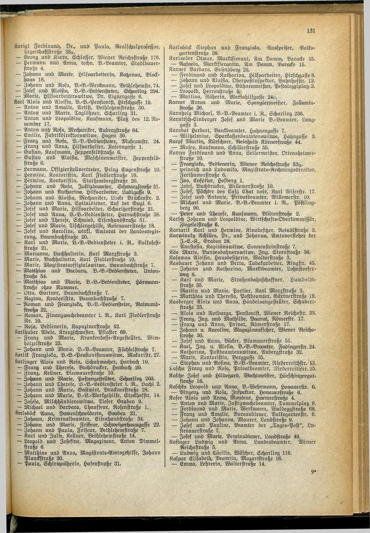 Amtliches Linzer Adreßbuch 1929 - Seite 153