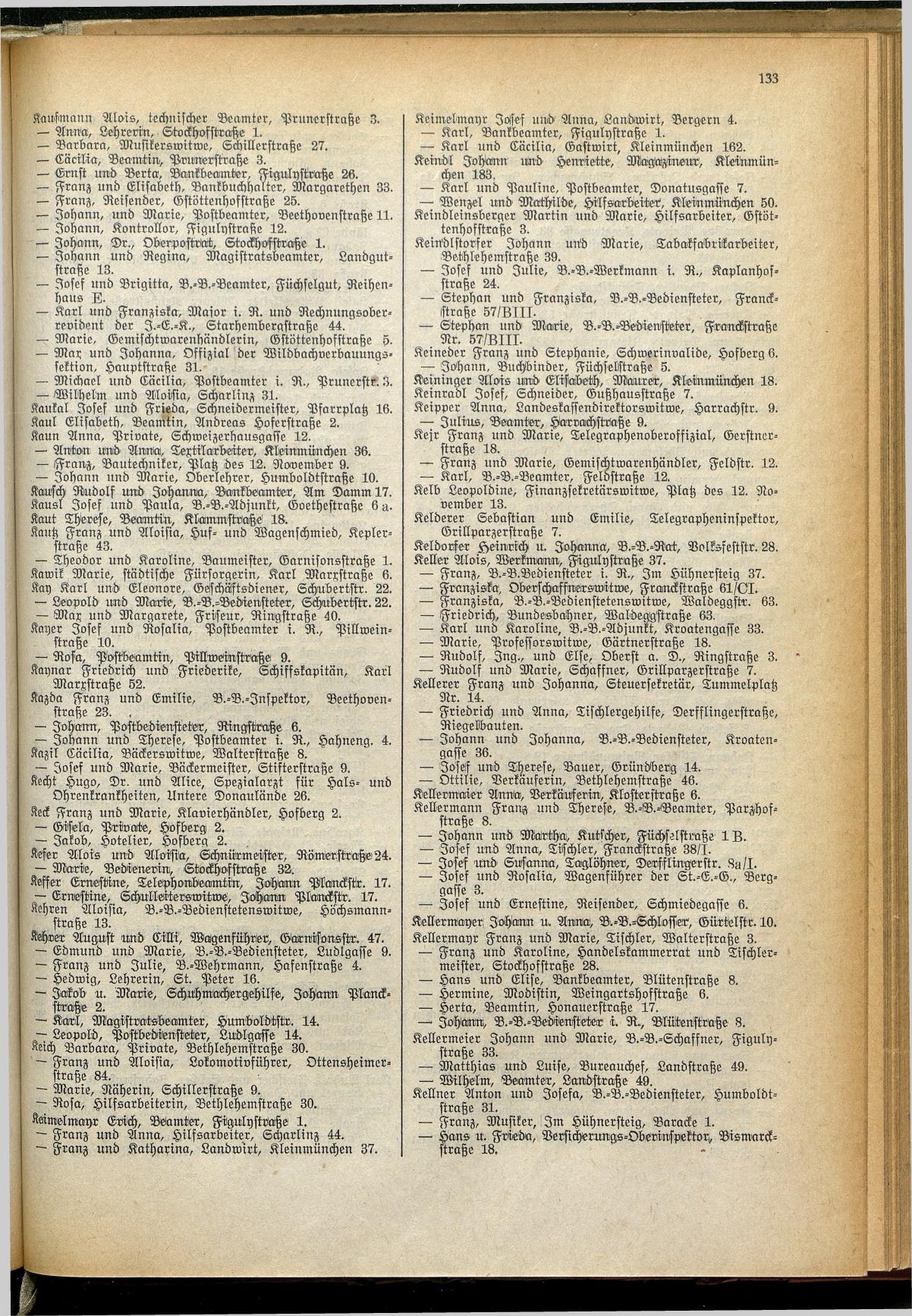 Amtliches Linzer Adreßbuch 1929 - Seite 155