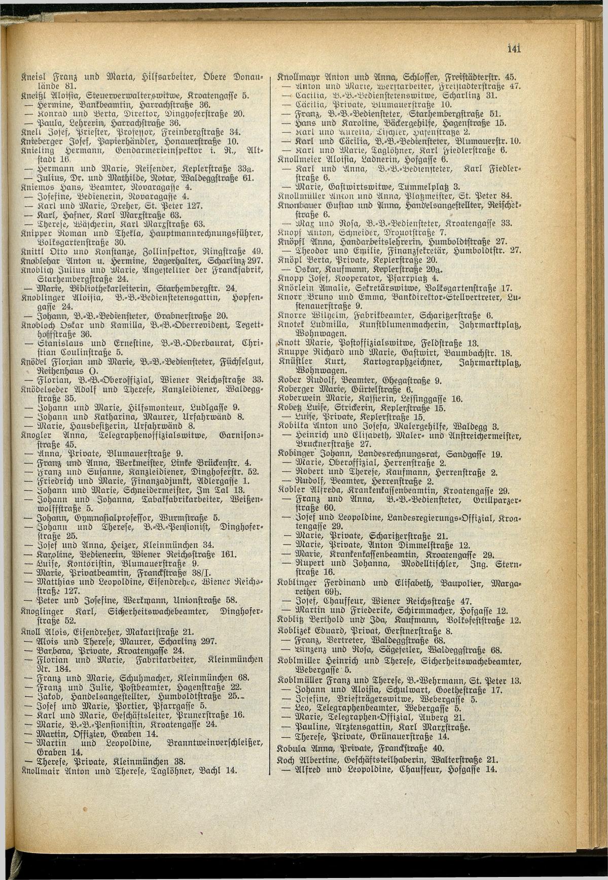 Amtliches Linzer Adreßbuch 1929 - Seite 163