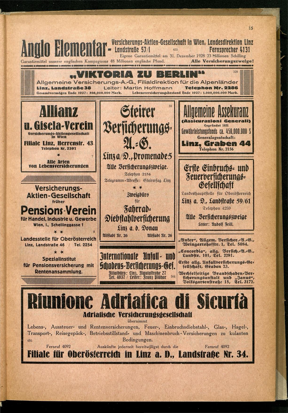 Amtliches Linzer Adreßbuch 1929 - Seite 17