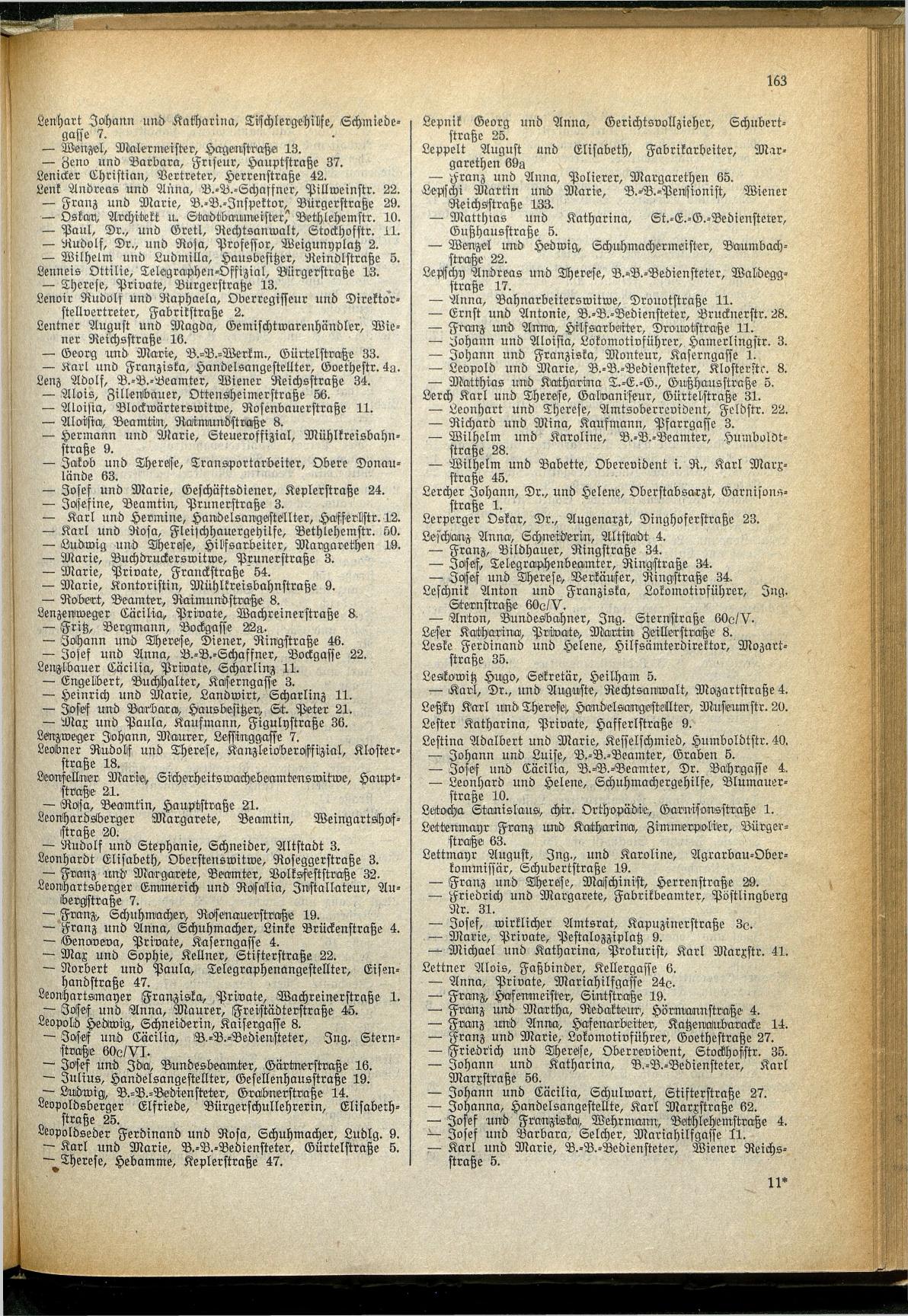 Amtliches Linzer Adreßbuch 1929 - Seite 187