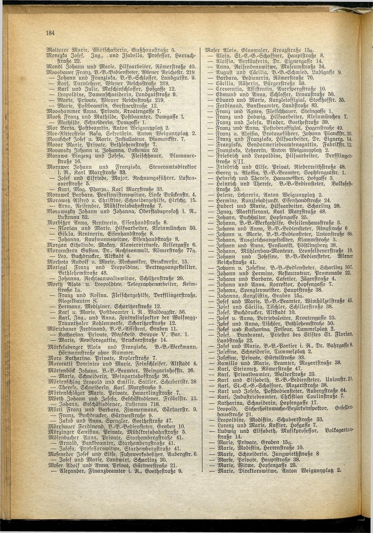 Amtliches Linzer Adreßbuch 1929 - Seite 208