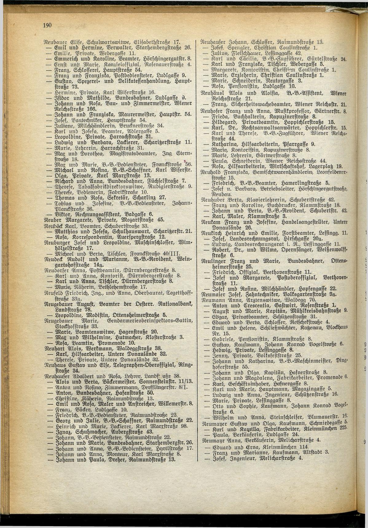 Amtliches Linzer Adreßbuch 1929 - Seite 214