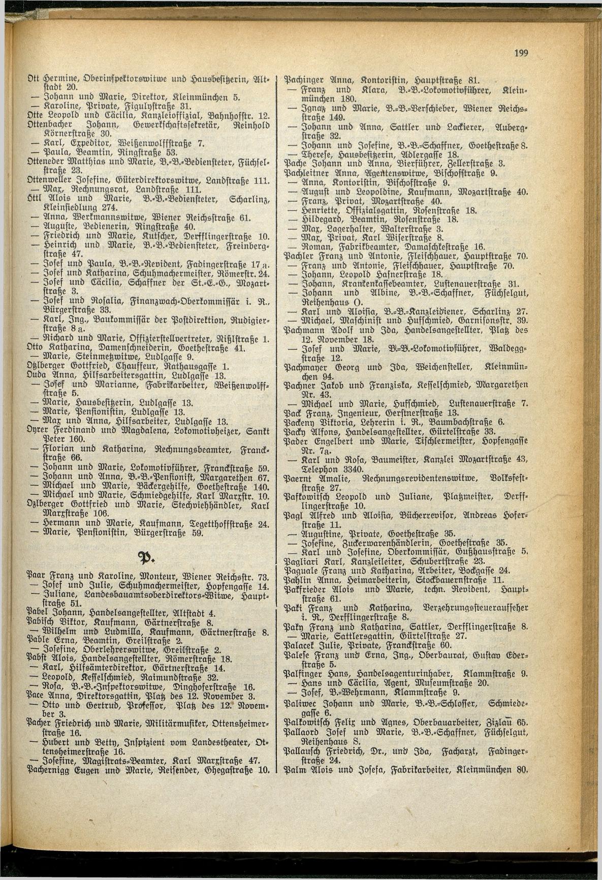 Amtliches Linzer Adreßbuch 1929 - Seite 223