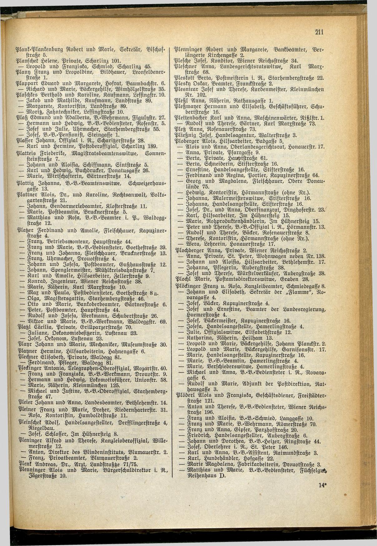 Amtliches Linzer Adreßbuch 1929 - Seite 235