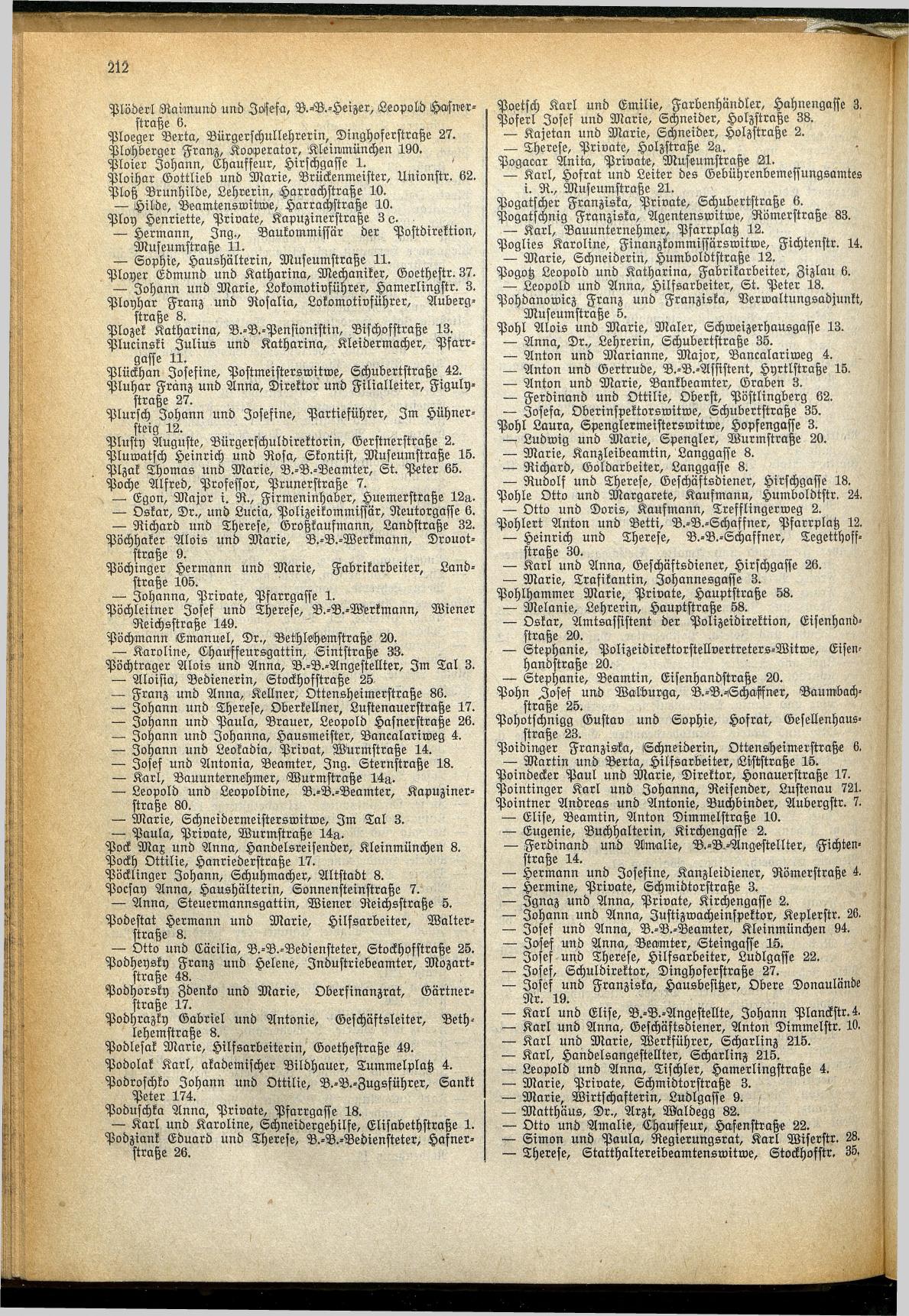 Amtliches Linzer Adreßbuch 1929 - Seite 236
