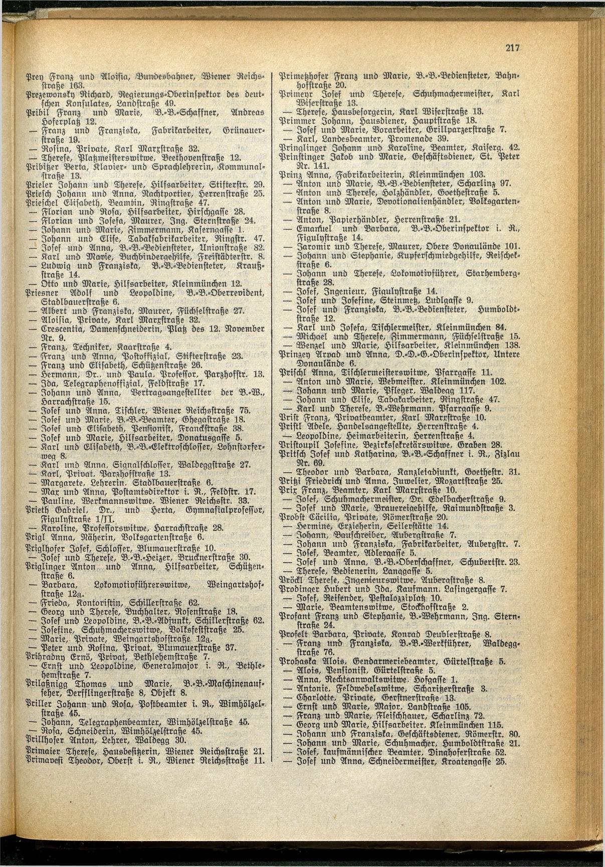 Amtliches Linzer Adreßbuch 1929 - Seite 241