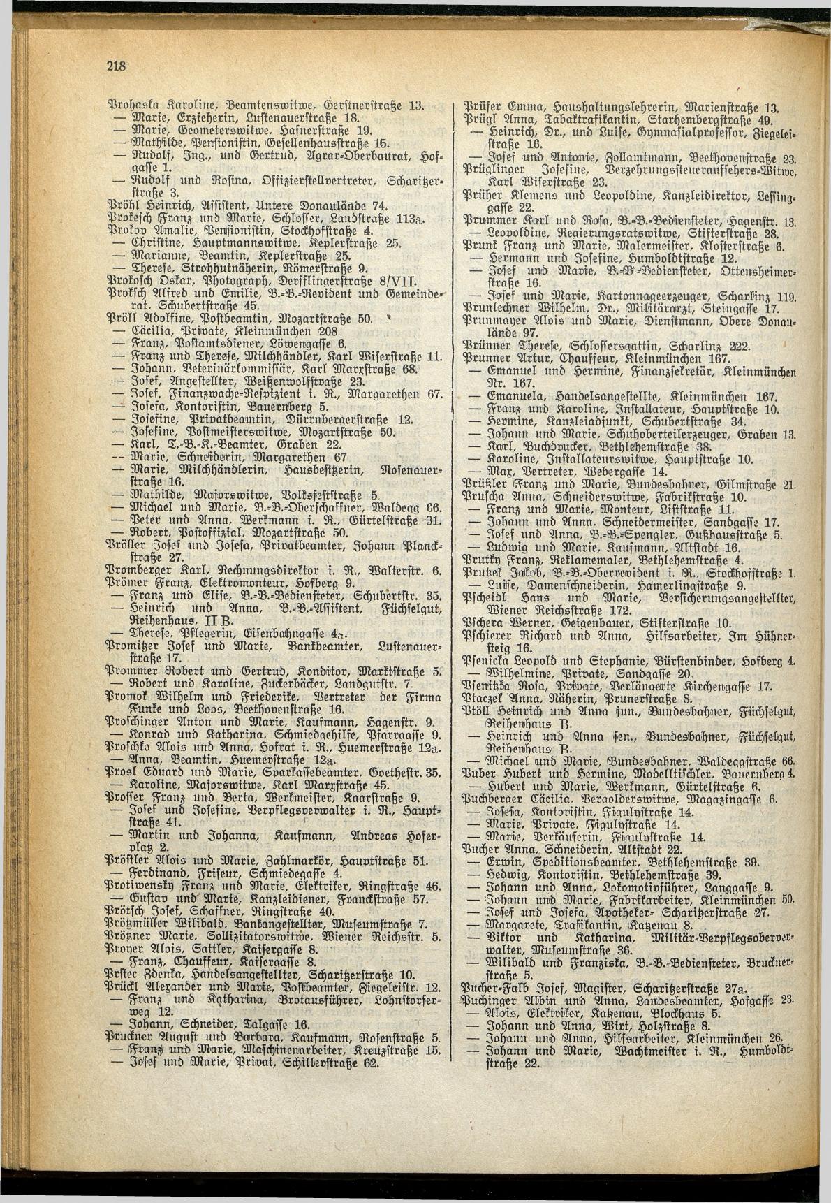 Amtliches Linzer Adreßbuch 1929 - Seite 242