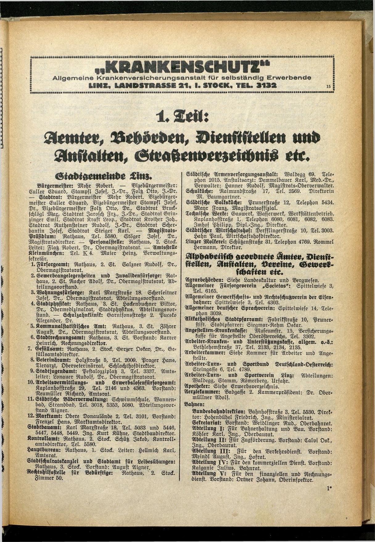 Amtliches Linzer Adreßbuch 1929 - Seite 25