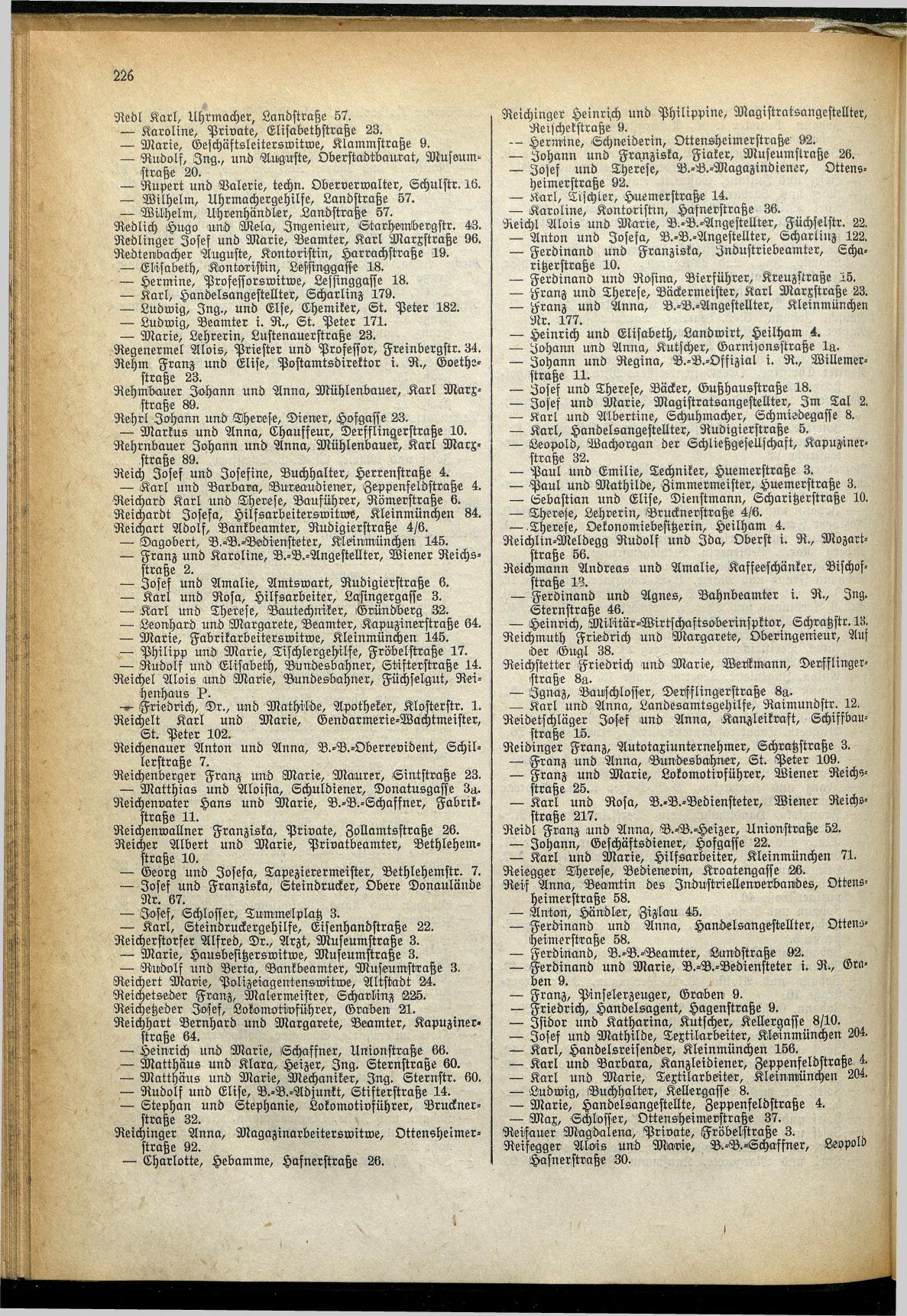 Amtliches Linzer Adreßbuch 1929 - Seite 250