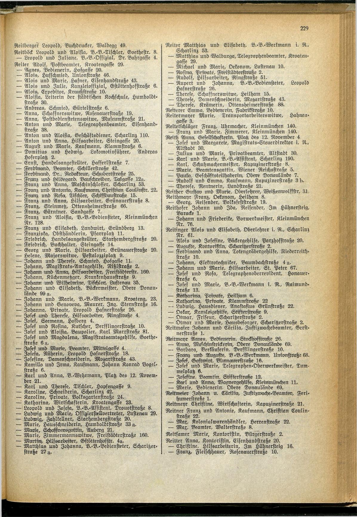 Amtliches Linzer Adreßbuch 1929 - Seite 253