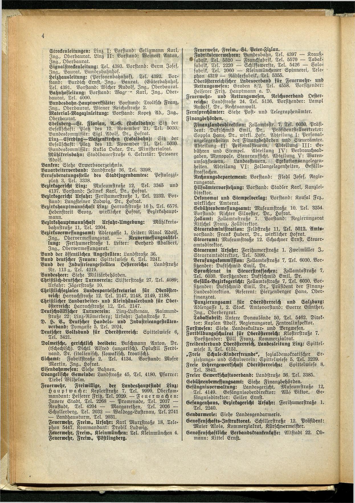 Amtliches Linzer Adreßbuch 1929 - Seite 26