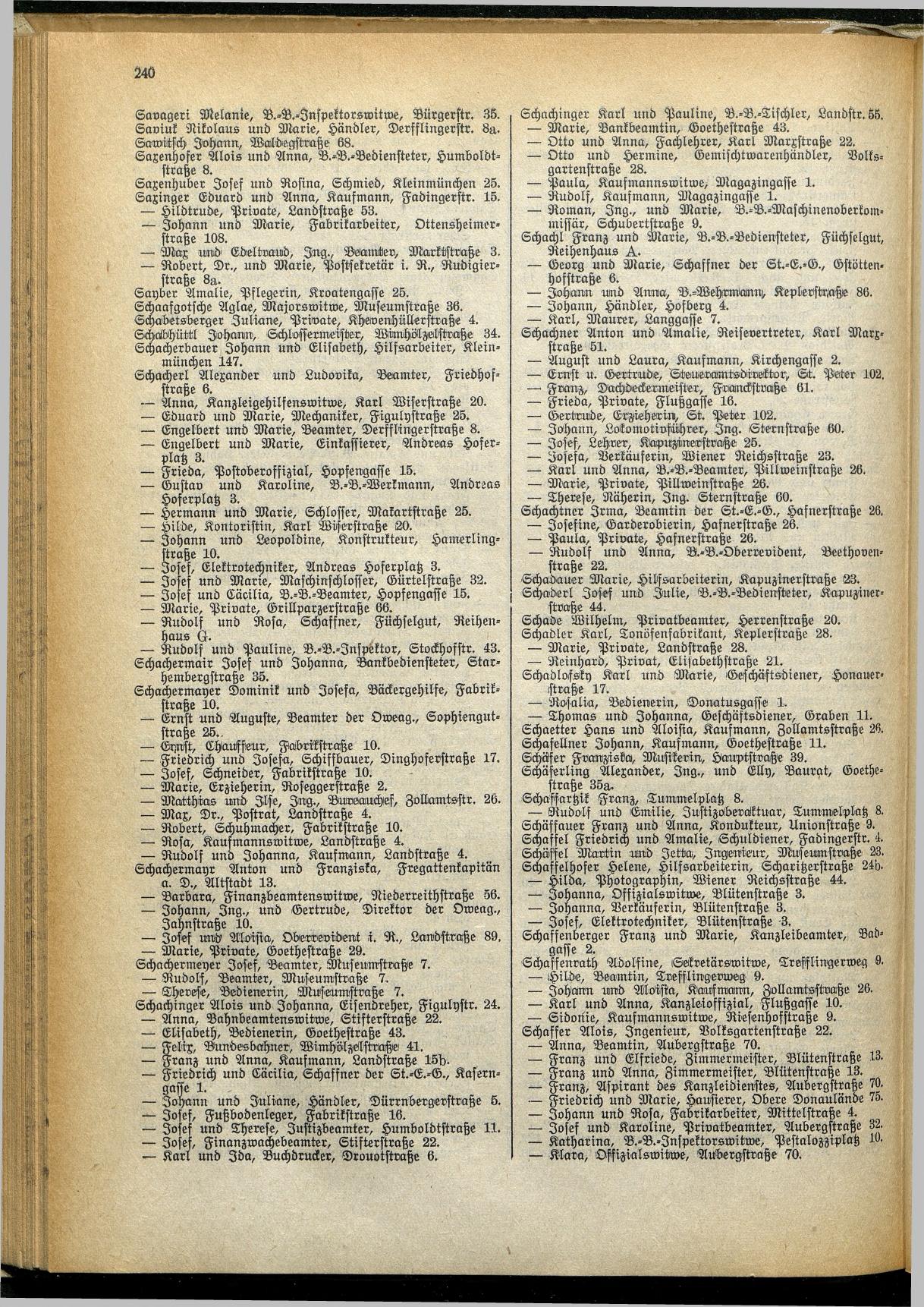 Amtliches Linzer Adreßbuch 1929 - Seite 264
