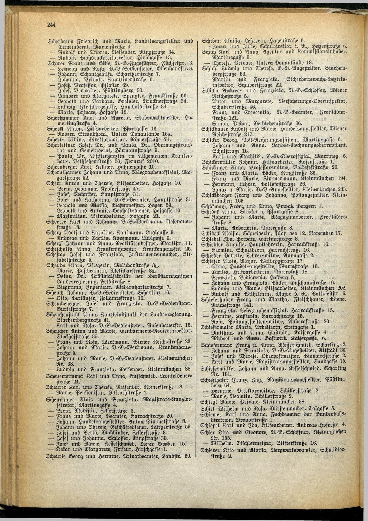 Amtliches Linzer Adreßbuch 1929 - Seite 268