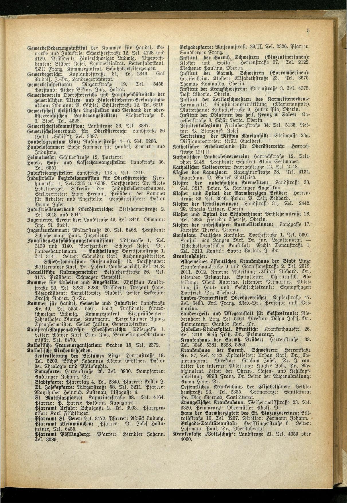 Amtliches Linzer Adreßbuch 1929 - Seite 27