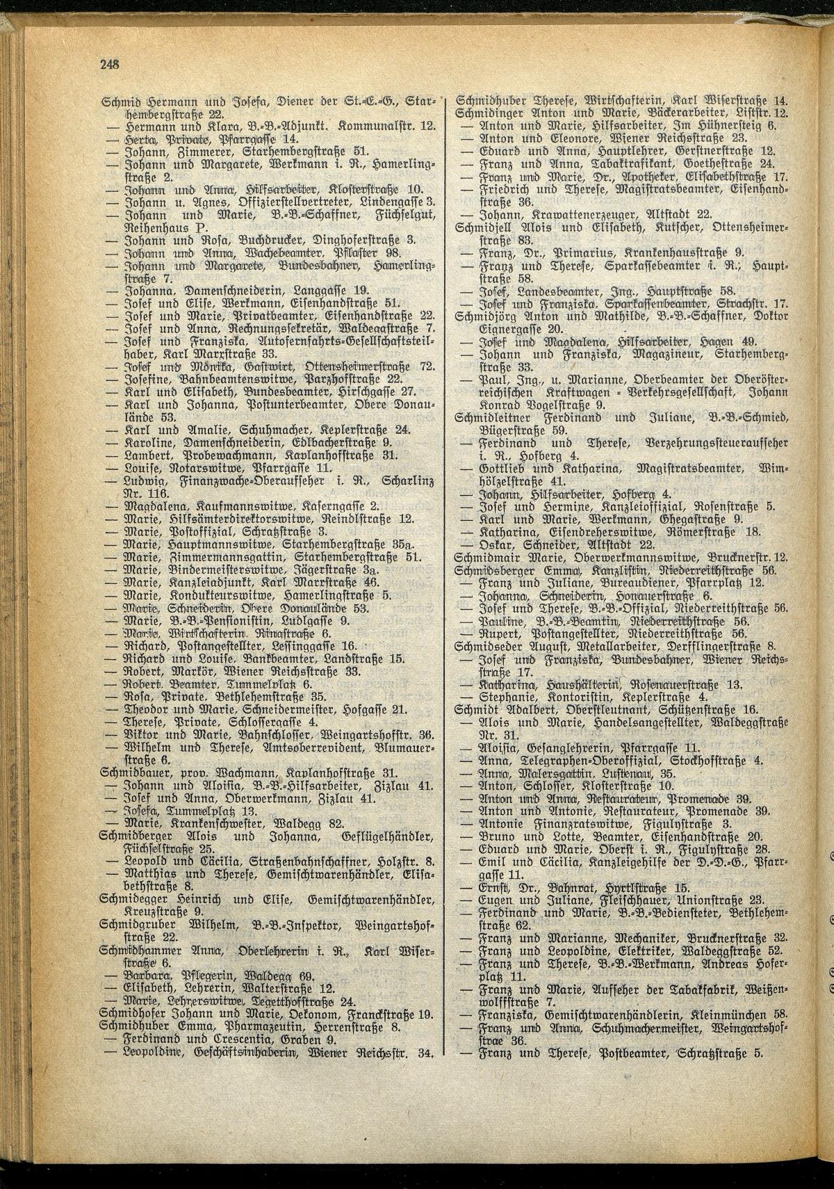 Amtliches Linzer Adreßbuch 1929 - Seite 272